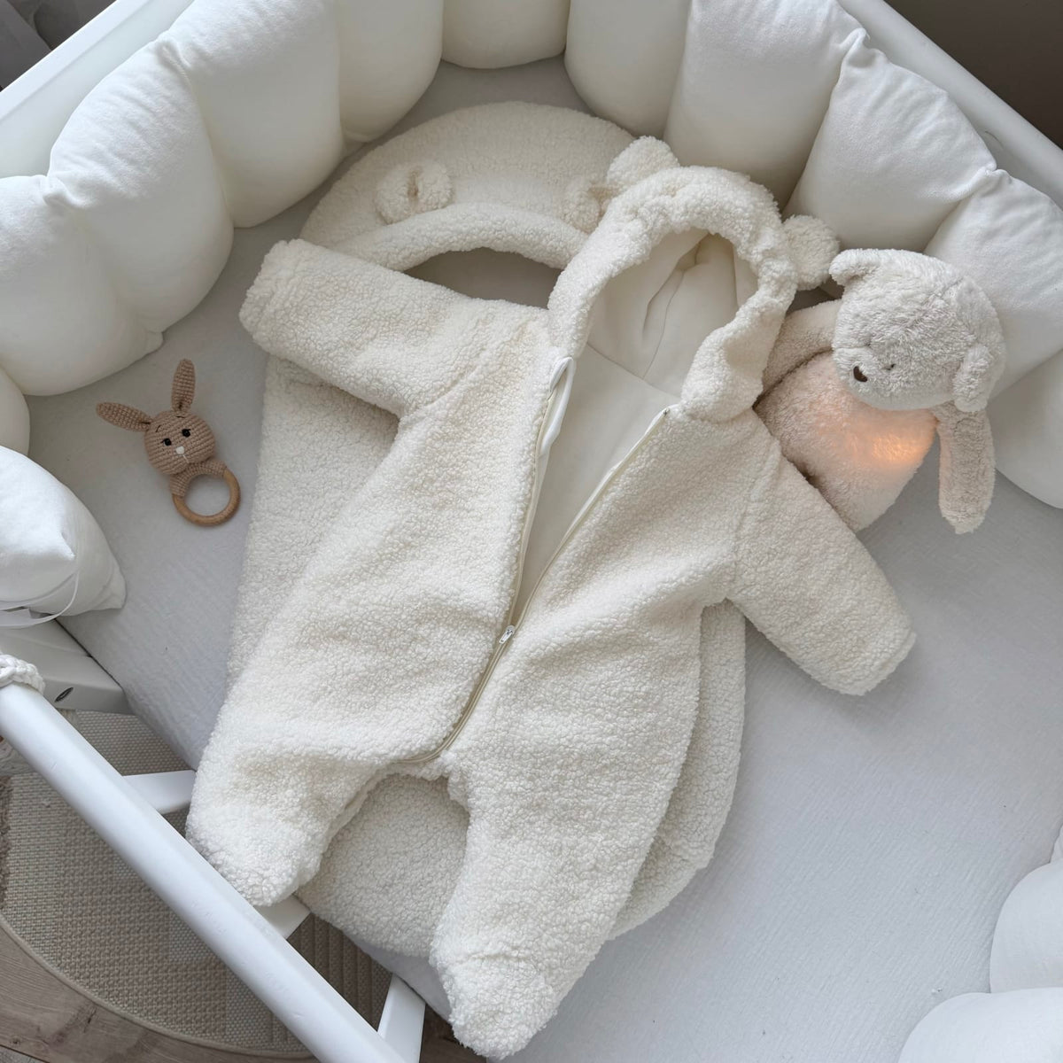 Footmuff "Teddy" - Milk