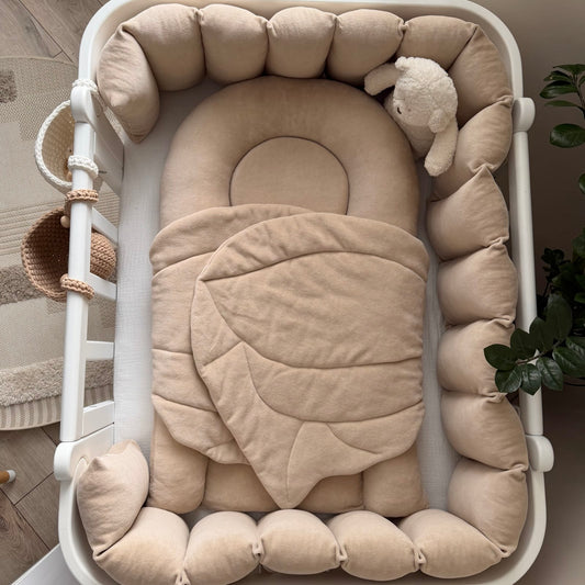 Baby Nest with Wings "Angel" - Cappuccino